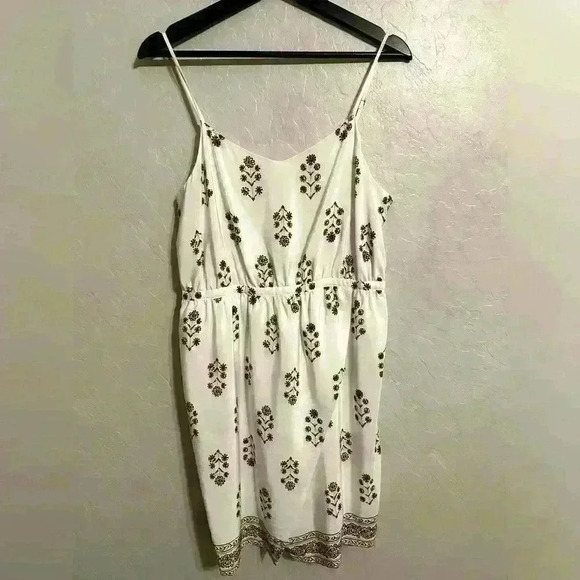 Madewell 100% Silk Sandstar Spaghetti Strap Dress Size 10 - Picture 2 of 8